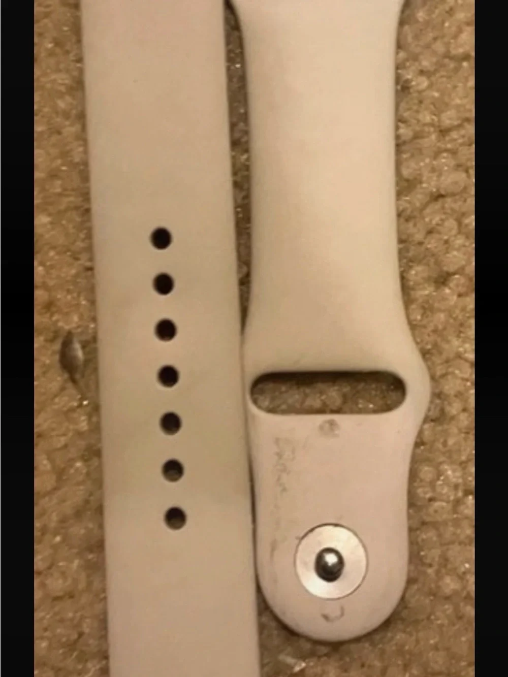 Apple Watch with Black Sport Band 45mm with Lifeproof case